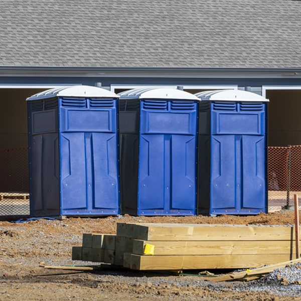 is there a specific order in which to place multiple porta potties in Pella IA